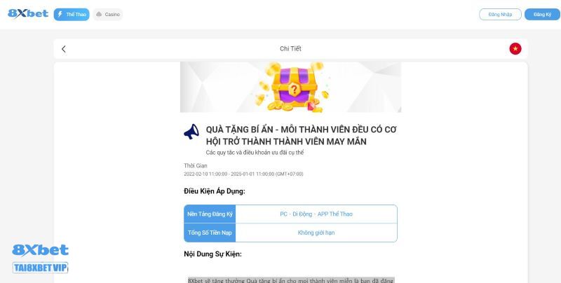 Chương trình quà tặng bí ẩn dành cho thành viên 