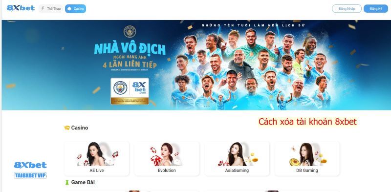 Cách xóa tài khoản 8xbet đơn giản và nhanh chóng 