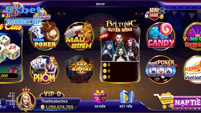 Rikvip góp mặt trong bảng xếp hạng 5 cổng game nổ hũ uy tín cho bet thủ