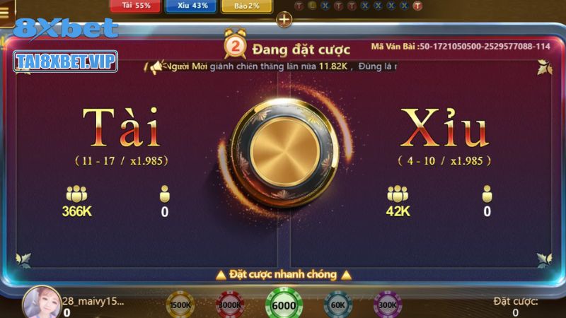 Tài Xỉu Sicbo 8Xbet đã thu hút đông đảo người chơi